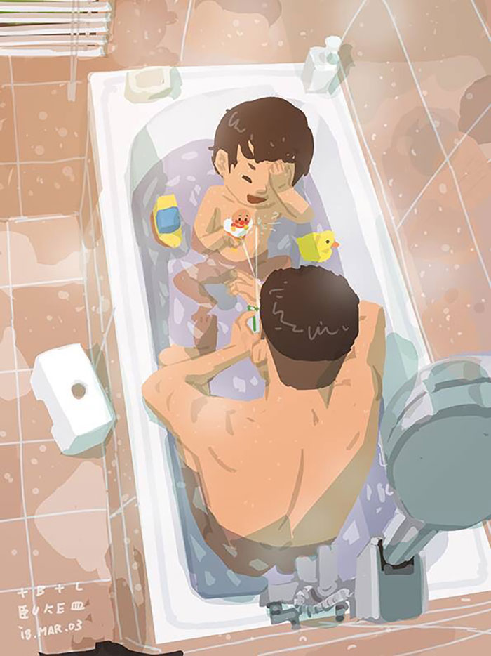 Bekâr Bir Babanın Çocuk Yetiştirmeyi Anlatan Sıcacık Çizimleri 5. Fotoğraf